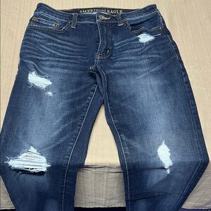 American Eagle Outfitters Dark Blue Denim